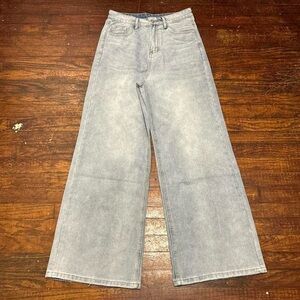 Vintage baggy faded distressed denim pants